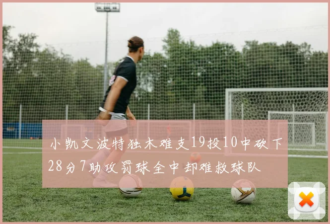 小凯文波特独木难支19投10中砍下28分7助攻罚球全中却难救球队